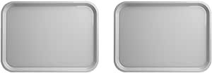 Carlisle FoodService Products CT121623 Cafe Standard Cafeteria/Fast Food Tray, 12" x 16", Gray (Pack of 2)