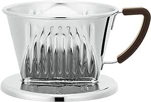 ???(Kalita) Carita Coffee Dripper, Stainless Steel, For 1-2 People, SS101, Drip Outdoor, Camping #04159